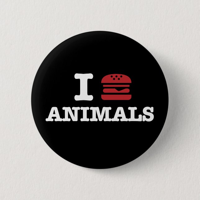i love animals2 button (Front)