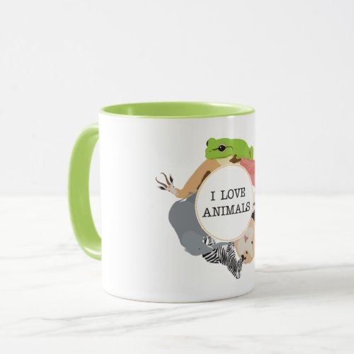 I Love Animals for Animal Lovers Mug