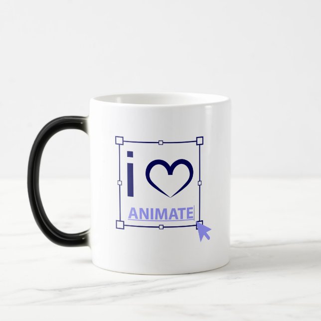 I Love Animate Color Morph Mug (Left)