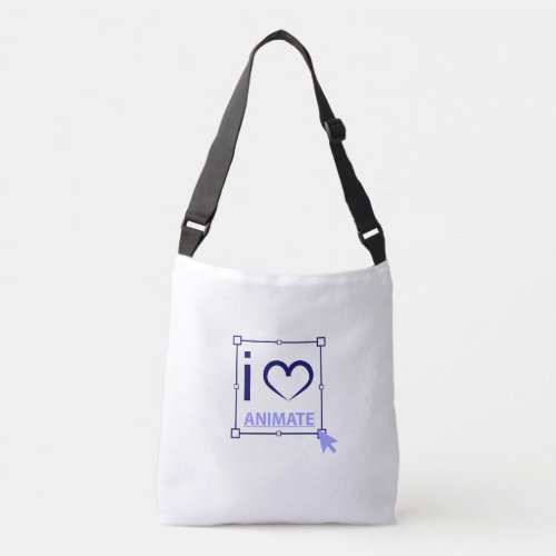 I Love Animate Crossbody Bag