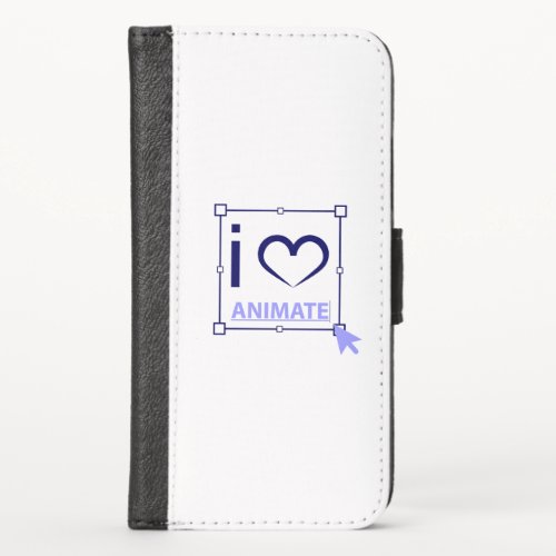 I Love Animate iPhone X Wallet Case