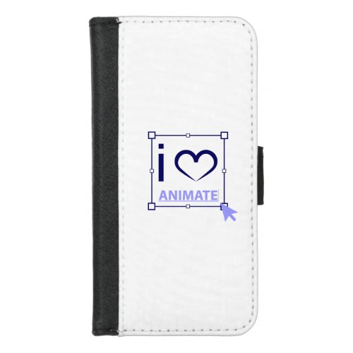 I Love Animate iPhone 87 Wallet Case