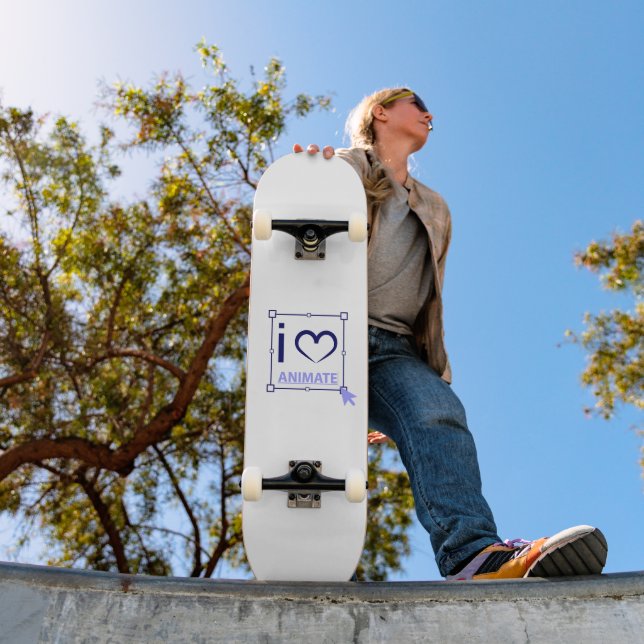 I Love Animate Skateboard (Outdoor 1)