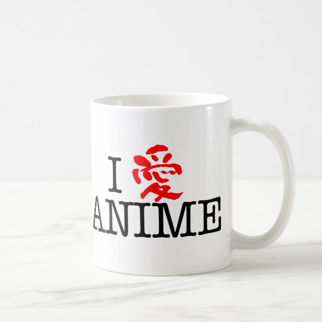 I Love Anime Coffee Mug (Right)