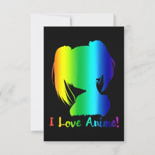 i love anime funny manga cosplay invitation