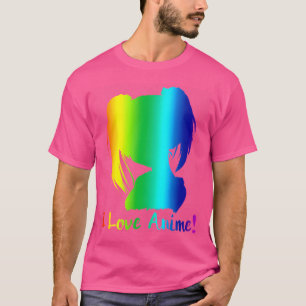 I Love Anime Funny Manga Cosplay T-Shirt