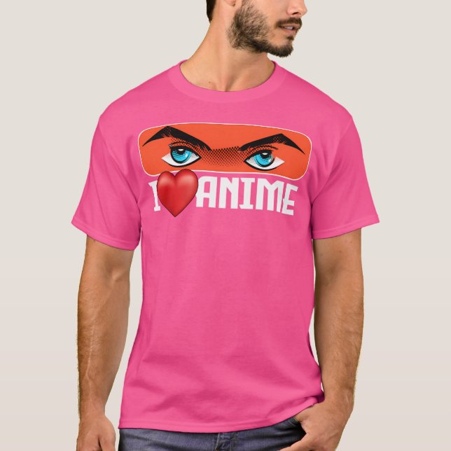 I Love Anime T-Shirt (Front)