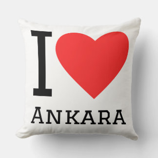 I love Ankara  Throw Pillow