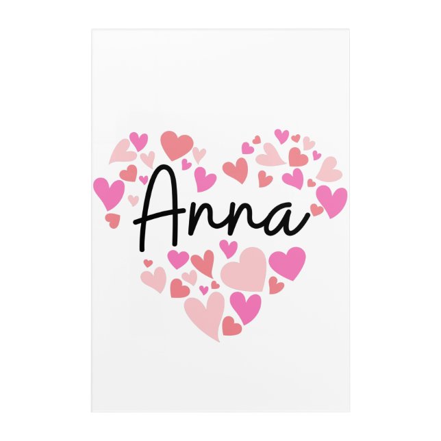 I love Anna Acrylic Print (Front)