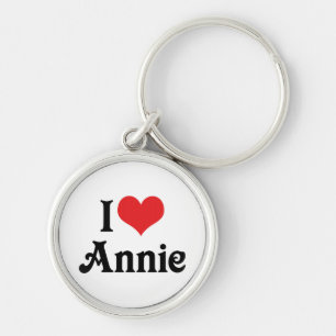 I Love Annie Keychain