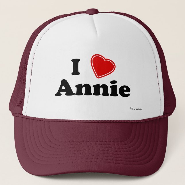 I Love Annie Trucker Hat (Front)