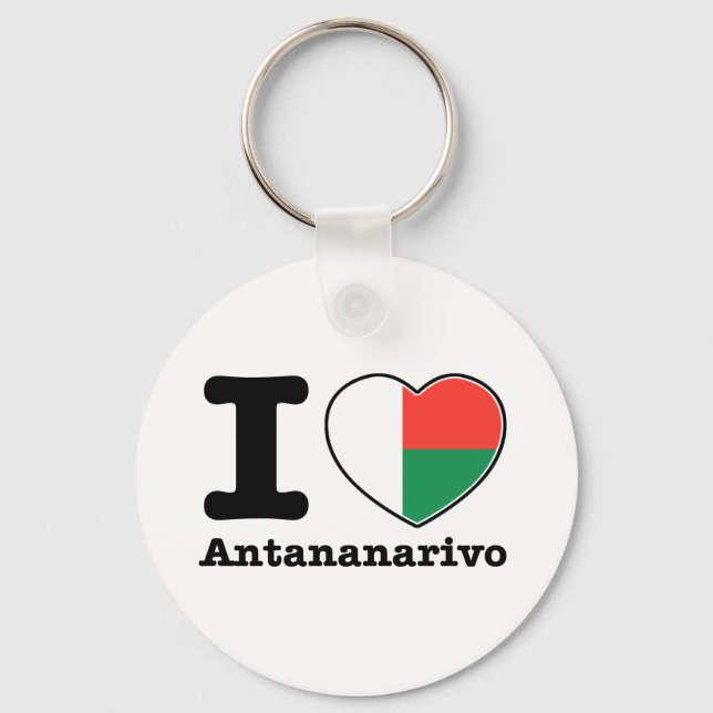 I love Antananarivo Keychain (Front)