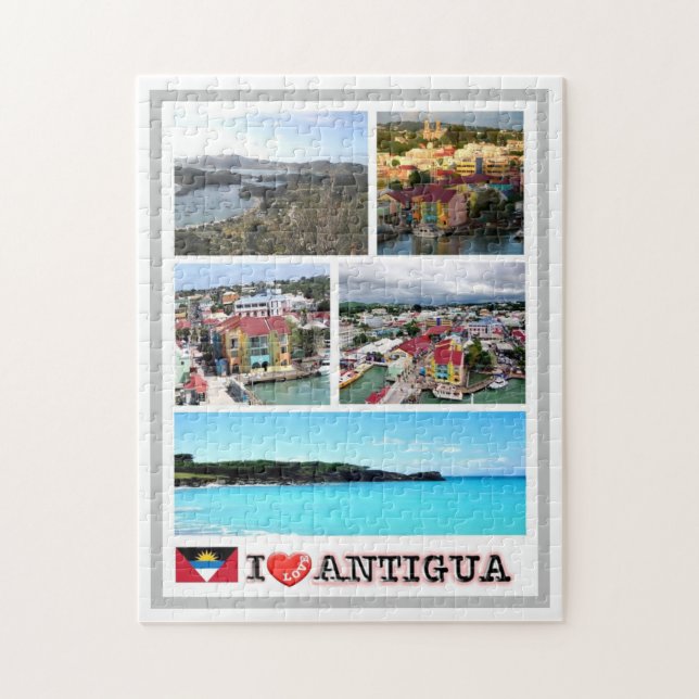 I LOVE Antigua - Jigsaw Puzzle (Vertical)