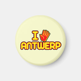 I Love Antwerp (hand) Magnet