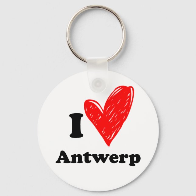 I love Antwerp Keychain (Front)