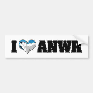 I Love ANWR Bumper Sticker