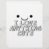 I Love Anything Cute (Front/Back)