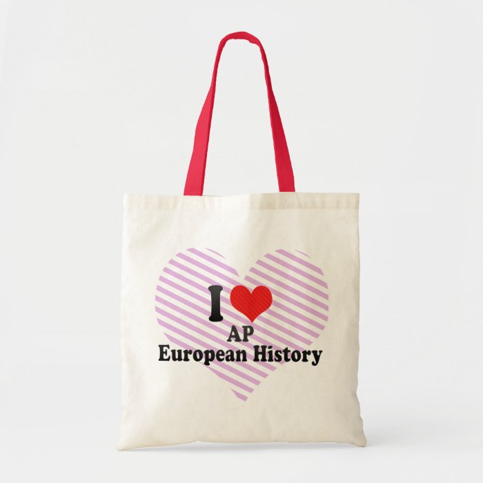 I Love AP European History Tote Bags