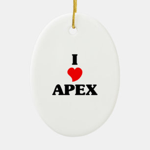 I love Apex Ceramic Ornament
