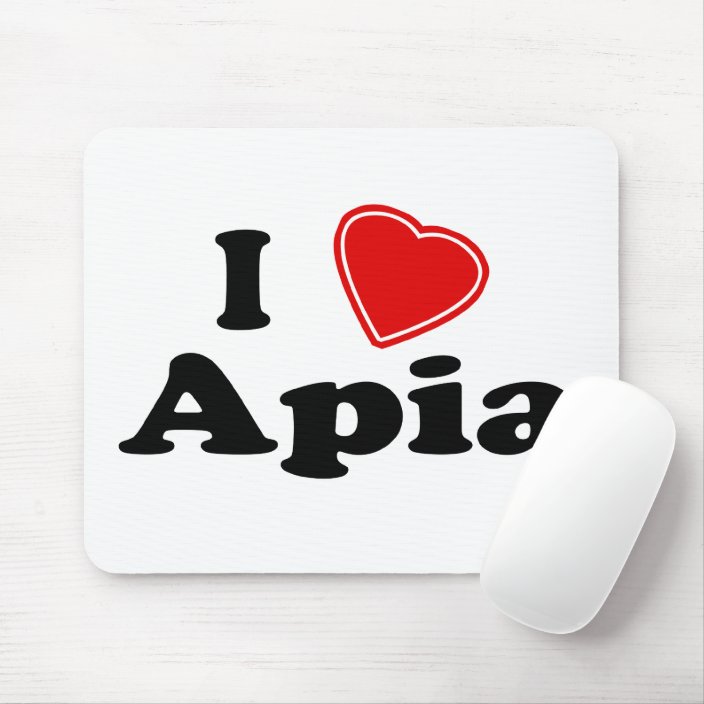 I Love Apia Mousepad