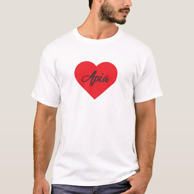 I Love Apia - Samoa T-Shirt (Front)
