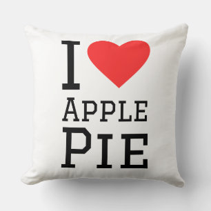 I love apple pie  throw pillow