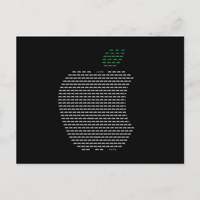 I love Apple Postcard (Front)