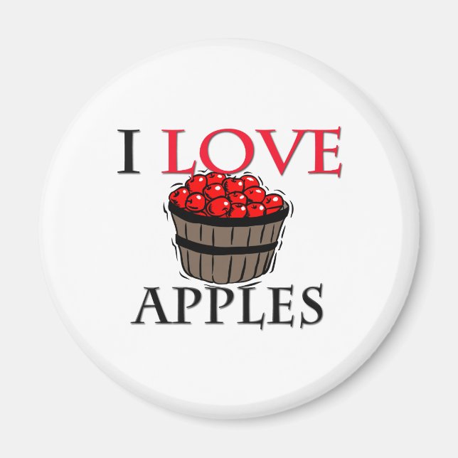I Love Apples Magnet (Front)