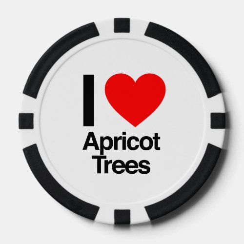 i love apricot trees poker chips