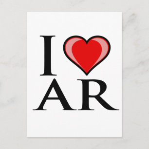 I Love AR - Arkansas Postcard
