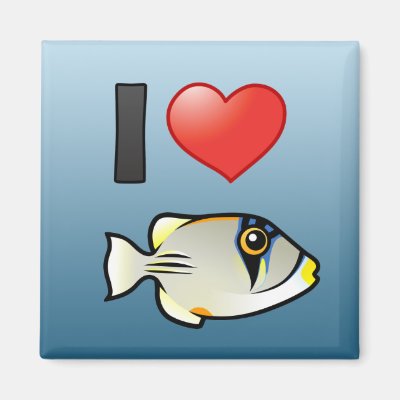 I Love Arabian Picassofish Magnet