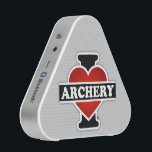 I Love Archery Speaker<br><div class="desc">Then, why don't you take it home? THINK ABOUT IT! Believe it or not, what makes this item really exceptional and spectacular is that it's incredible, super HIGH QUALITY from upside down, as well as its PURE and ORIGINAL “TWENTY FOUR CARAT” image printed on top, image which was digitally created...</div>