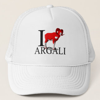 I Love Argali Caps