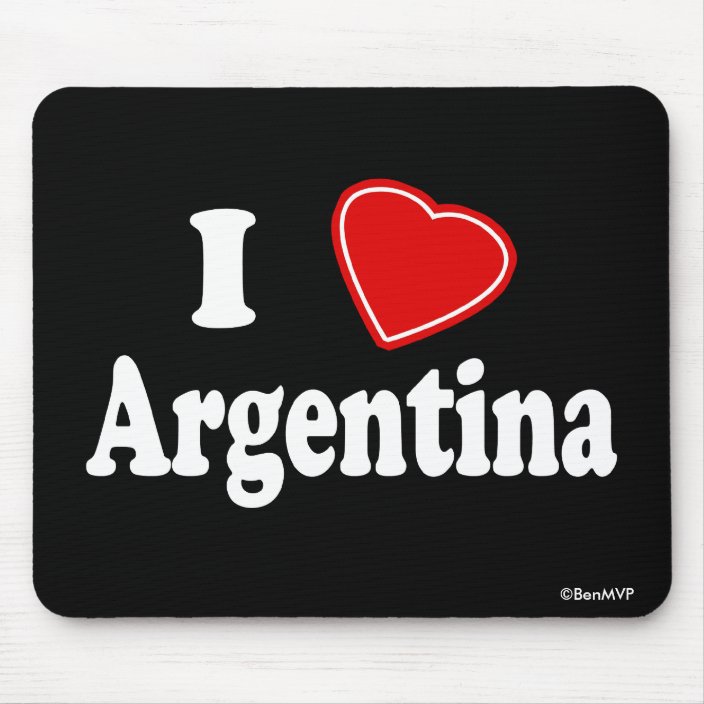 I Love Argentina Mousepad