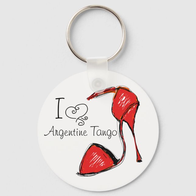 I Love Argentine Tango Key Chain (Front)