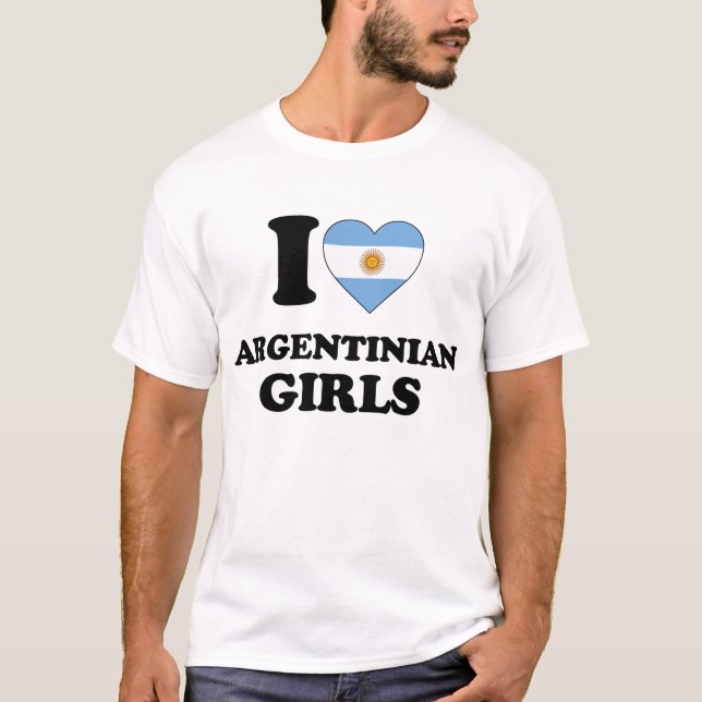 I love Argentinian Girls T-Shirt (Front)