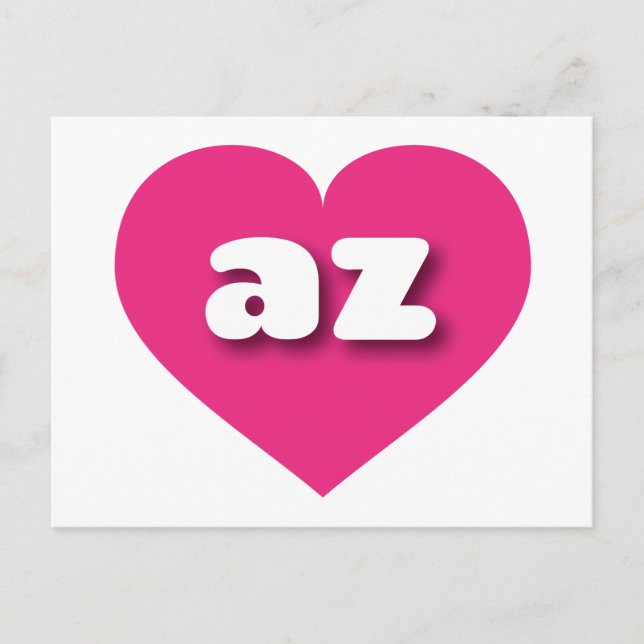 I love Arizona - az hot pink heart  Postcard (Front)