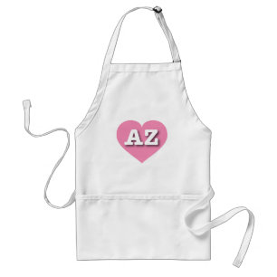 I love Arizona - AZ pink heart Adult Apron