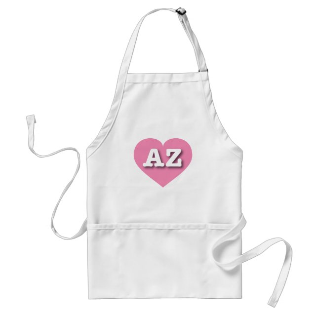 I love Arizona - AZ pink heart Adult Apron (Front)