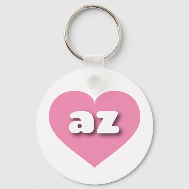 I love Arizona - az pink heart Keychain (Front)