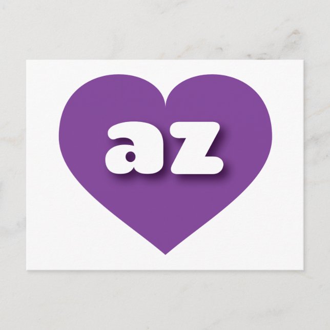 I love Arizona - az purple heart  Postcard (Front)