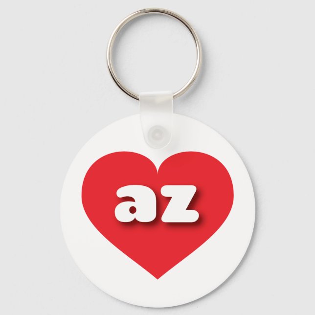 I love Arizona - az red heart  Keychain (Front)