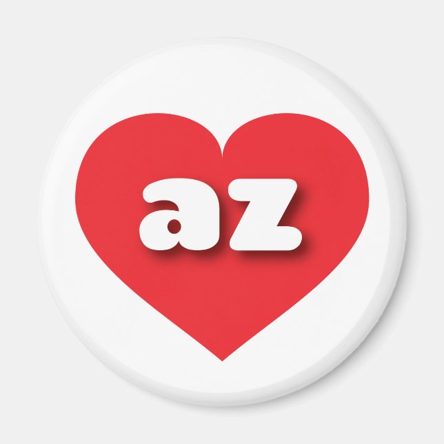 I love Arizona - az red heart  Magnet (Front)