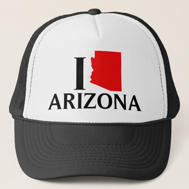 I Love Arizona - I Love AZ Trucker Hat (Front)