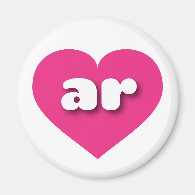 I love Arkansas - ar hot pink heart Magnet (Front)