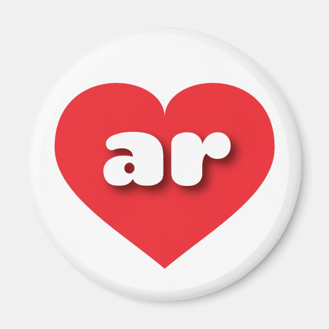 I love Arkansas - ar red heart  Magnet (Front)