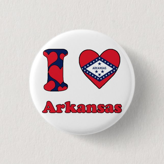 I love Arkansas Button (Front)