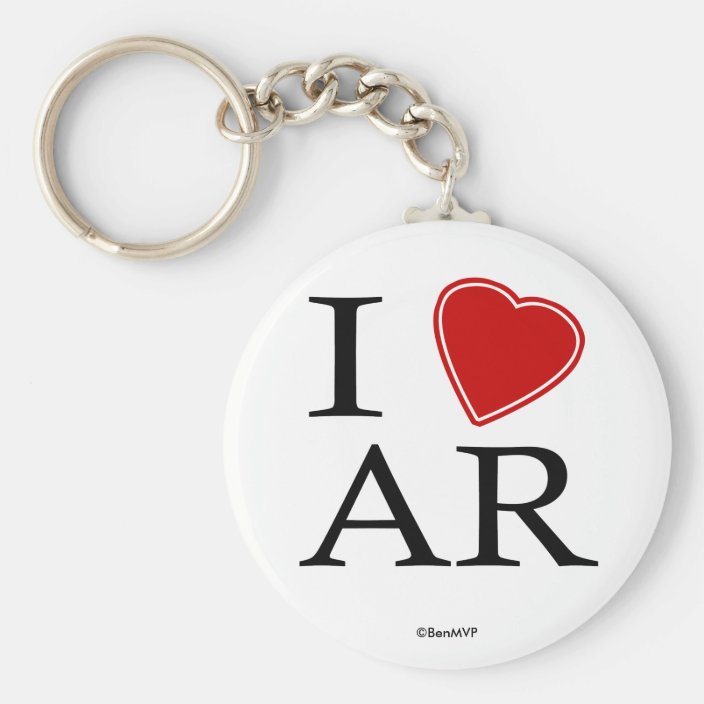 I Love Arkansas Keychain