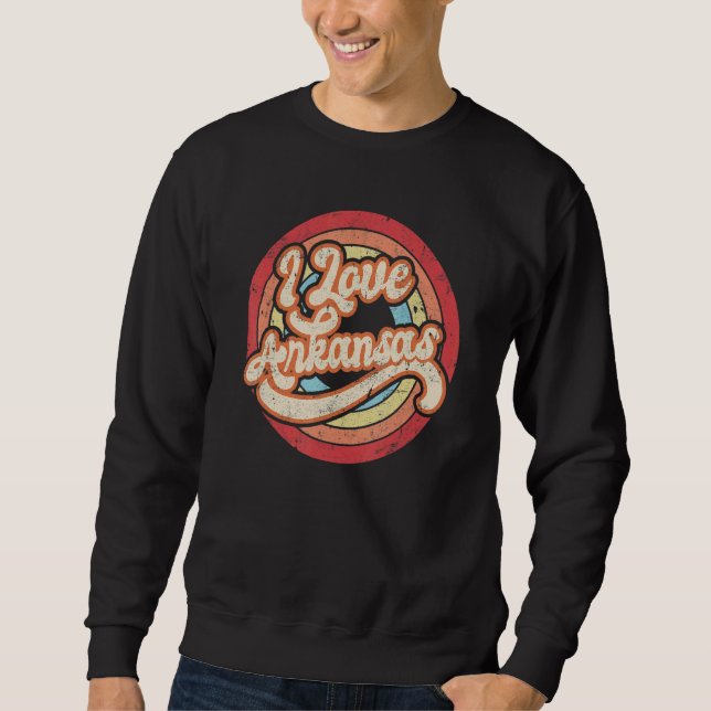 I Love Arkansas Sweatshirt (Front)