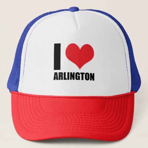 I love Arlington Trucker Hat